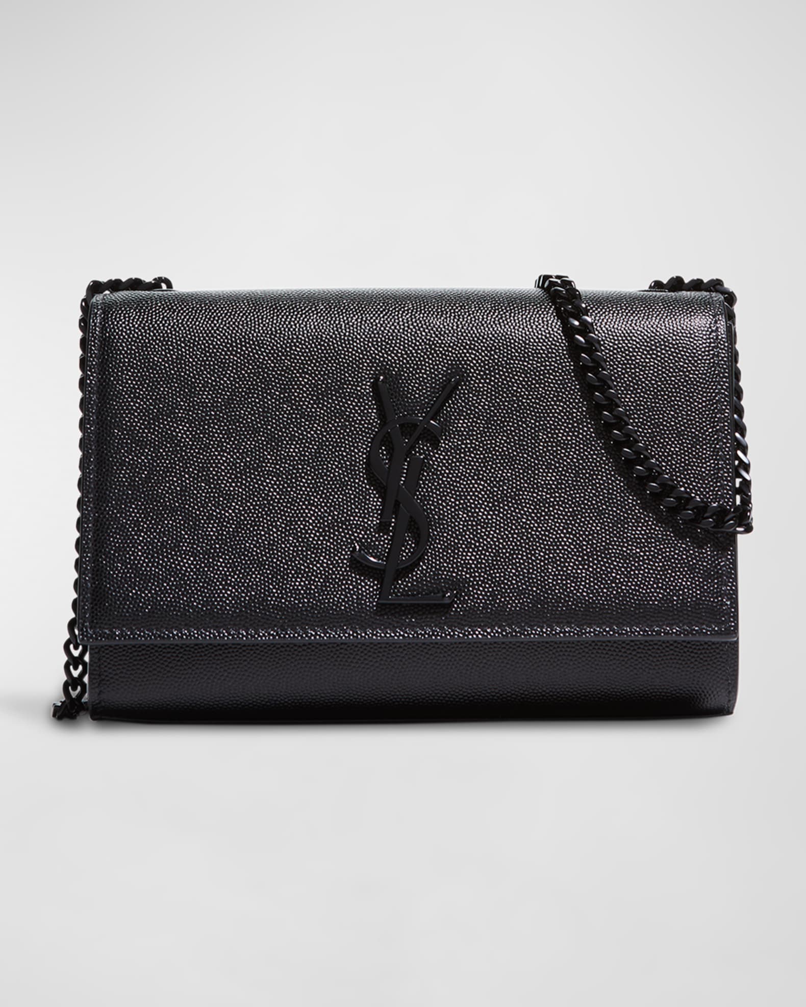 Saint Laurent Kate Small YSL Crossbody Bag in Grained Leather